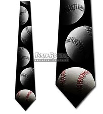 Baseball Ties Mens Outdoor Sports Neck Tie Game Tie