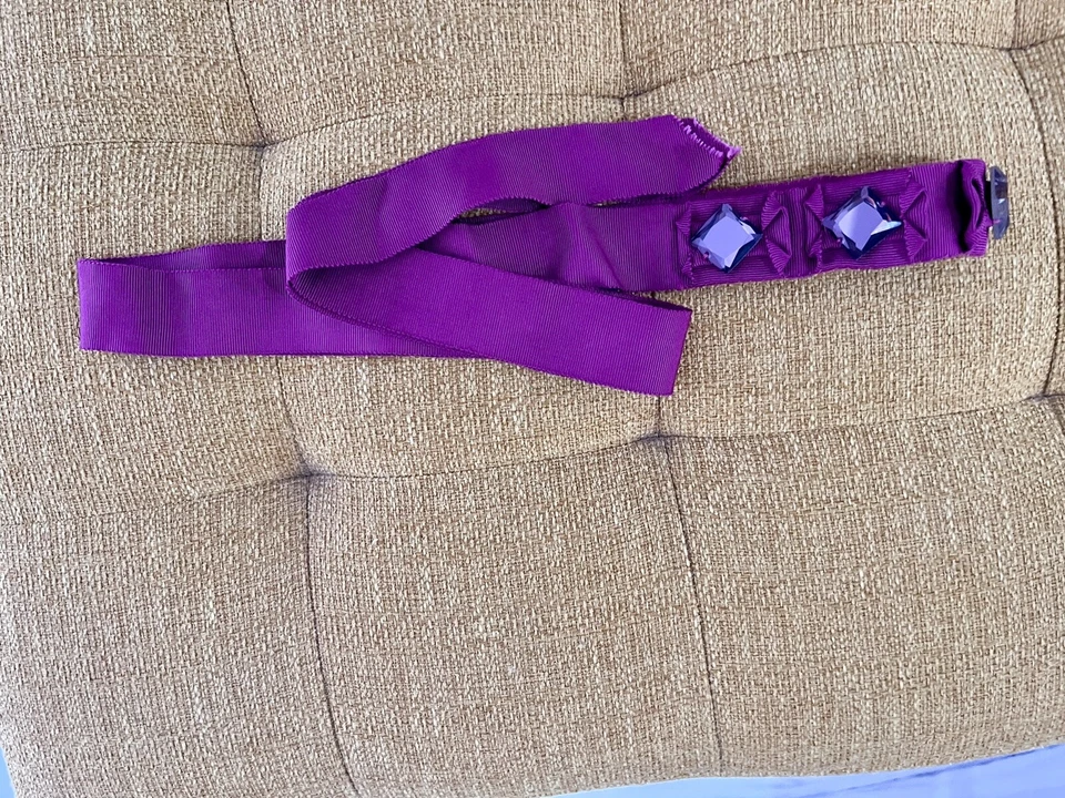 Cinturón cinta J.Crew púrpura en talla pequeña a mediana Foto 2 de 4