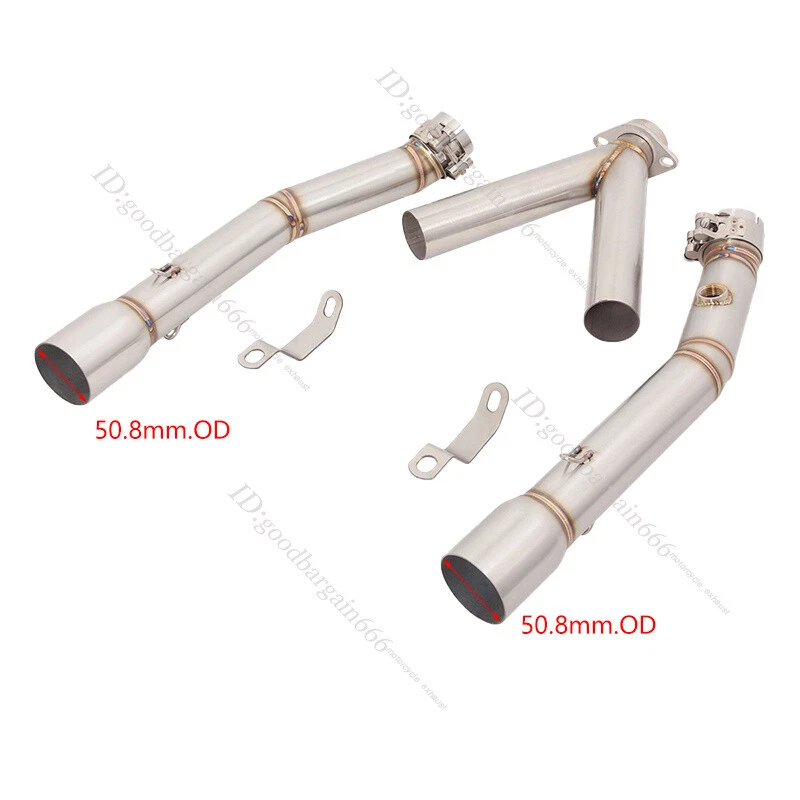Tubo de escape de doble salida 51 mm tubo de escape de 51 mm para BMW G310R G310GS 2017-2023 Foto 4 de 4