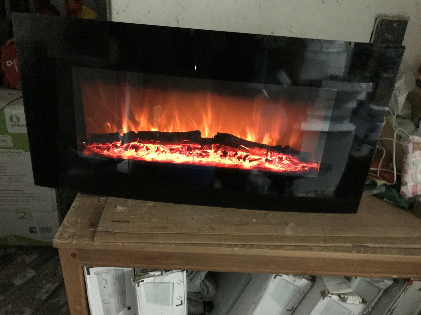 Valor Dream Slimline Remote Control Electric Fire Black For Sale
