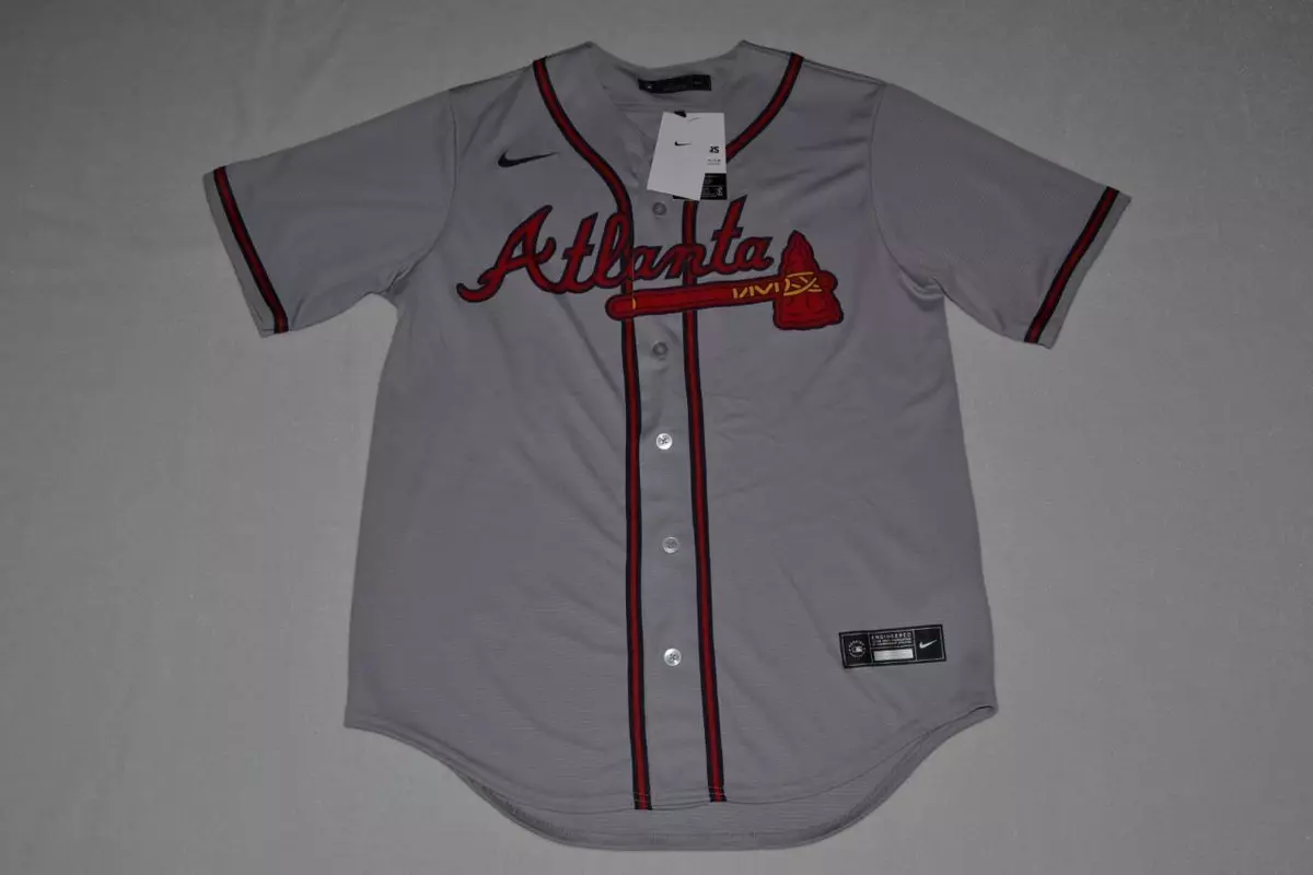 Atlanta Braves Nike Official Replica Road Jersey - Mens