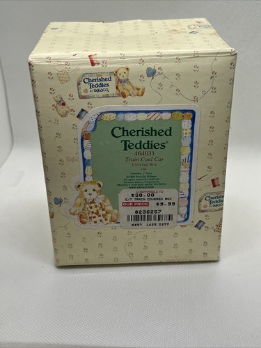 Cherished Teddies Train Coal Car Covered Box #464031-1996 - Picture 5 of 5