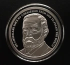 1 oz silver proof Benjamin Harrison .999 COA BOX SSG Silver Shield Pawn Stars