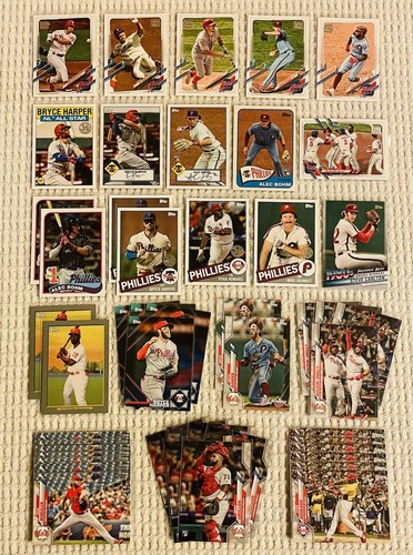 Philadelphia Phillies 450 Card Lot! Rookies, Prospects, Parallels, #’d & More! - Picture 20 of 24
