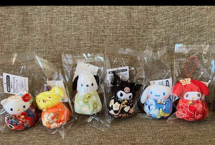 Sanrio, Hastuyume Ichiban Kuji, bean bags mascot 2025, set of 6