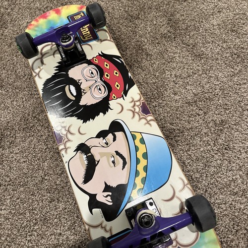 Tom Penny Flip Cheech Chong Skateboard Tie dye Rare With Wheels Hendrix - Picture 3 of 10