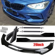 For 3 Series F30 F31 E90 Front Bumper Lip Splitter Spoiler Body Kit Side Skirt