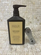 Guild + Pepper Warm Oak Body Wash 12.2oz + Wall Bracket NEW