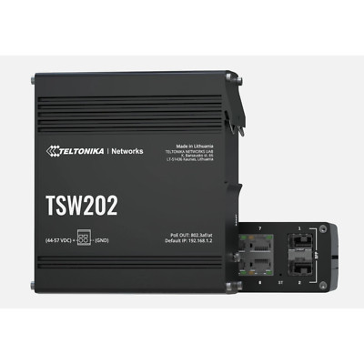 Teltokina TSW202000000 Model TSW202 Managed PoE+ Switch New Sealed