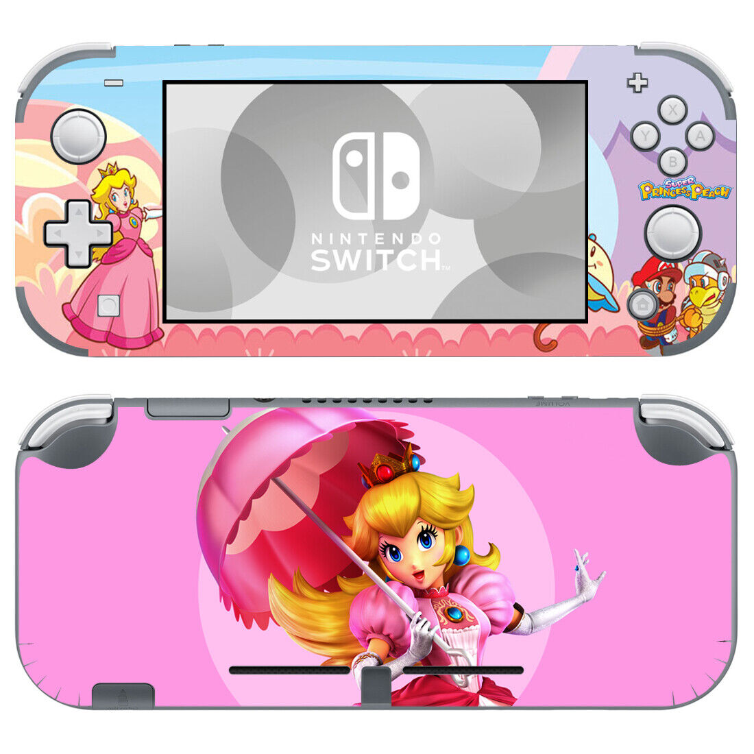 Nintendo Switch Lite Console Joy-Con Skin Mario Princess Peach Decal Sticker