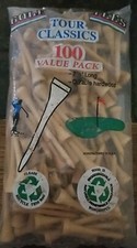 VTG Tour Classics 100 T's 2 1/8 In Hard Wood Golf Tees Made In USA