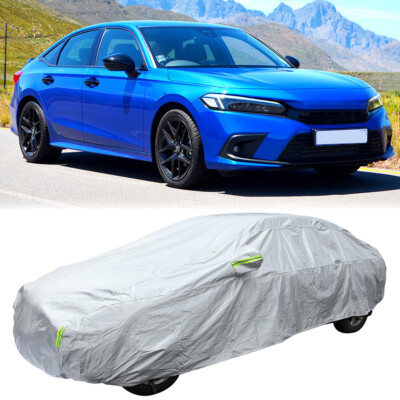 For Honda Civic Full Car Cover Outdoor UV Waterproof Sun All Weather Protection