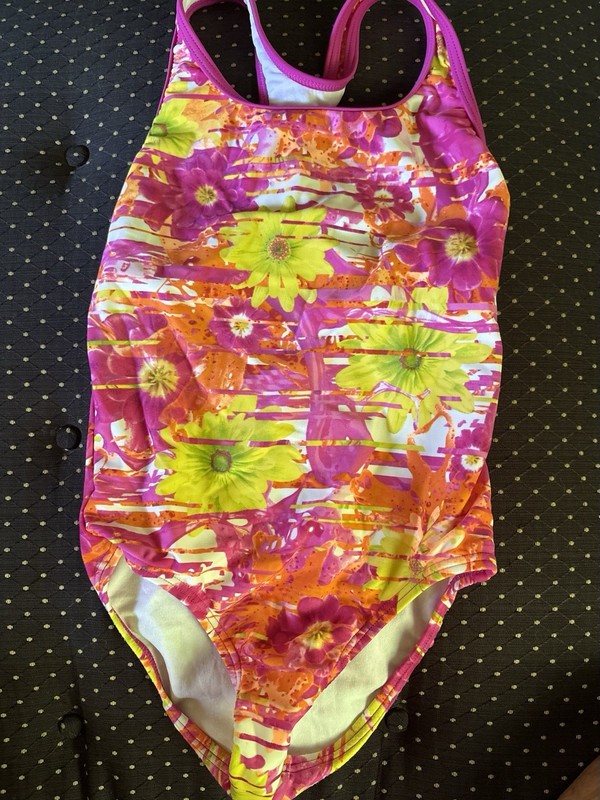 Girls One piece Speedo Swim Suit Size 8