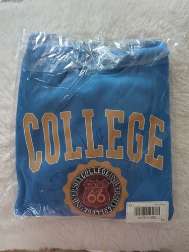 NWT Men's College University crew Neck Sweatshirt Size L