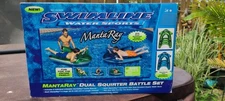 New HTF SEALED MANTARAY DUAL SQUIRTER BATTLE SET POOL FLOATS w/ GUNS by SWIMLINE