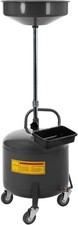 20 Gallon Air Operated Oil Drain Tank Portable Waste Fluid Transfer Container