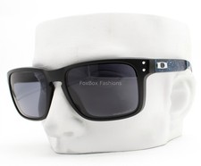 Oakley Holbrook Fathom Sunglasses Matte Black Blue Marble OO9102-Z355 w/Pouch