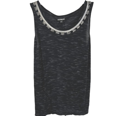 #ad #ad Express Women Sleeveless Tank Top Fall Boho Grunge Western Black Size Medium $20.00