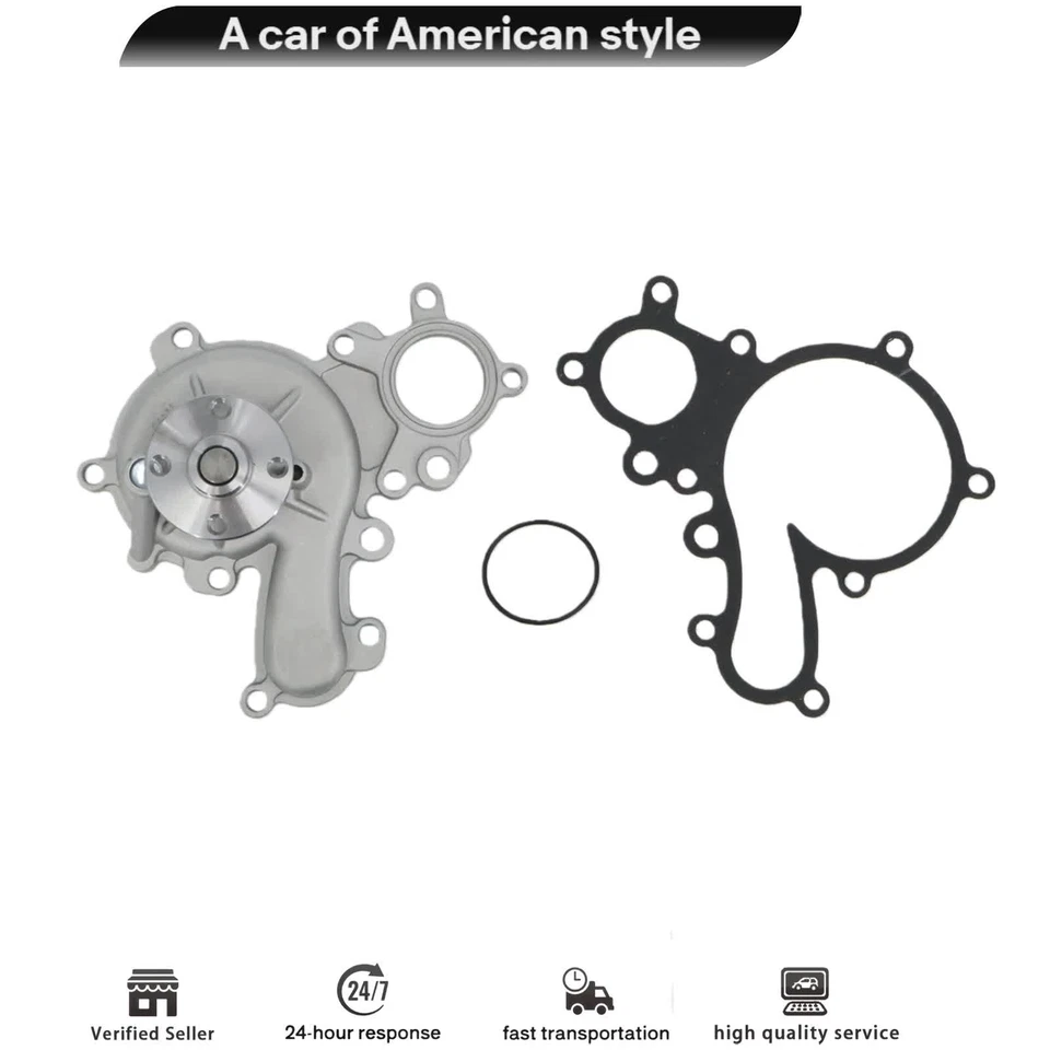 For Toyota Land Cruiser 08-15 Sequoia Tundra LX570 5.7 3URFE Engine Water Pump Foto 4 de 4