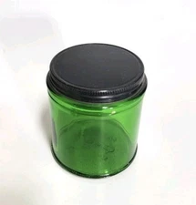 Green Glass Duraglas Half Pint ,8oz Jar