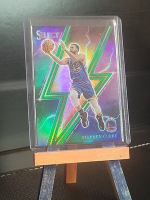 2023-24 Panini Select - Thunder Lane Stephen Curry #10 Green Prizm