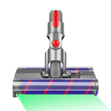 Double Roller Floor Brush Head for Dyson V7 V8 V10 V11 V15 Washable Soft Roller