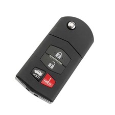 Key Fob Cover Replacement 4 Buttons Key Fob Remote Control Shell Case-