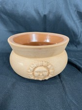 Bentsen West Designs Pottery Bowl Planter Made In Italy Sun Design