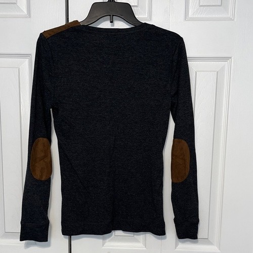 Damen Lauren Ralph Lauren Top Langarm Reißverschluss Schulter Ellenbogen Patch Gr. M - Bild 6 von 12