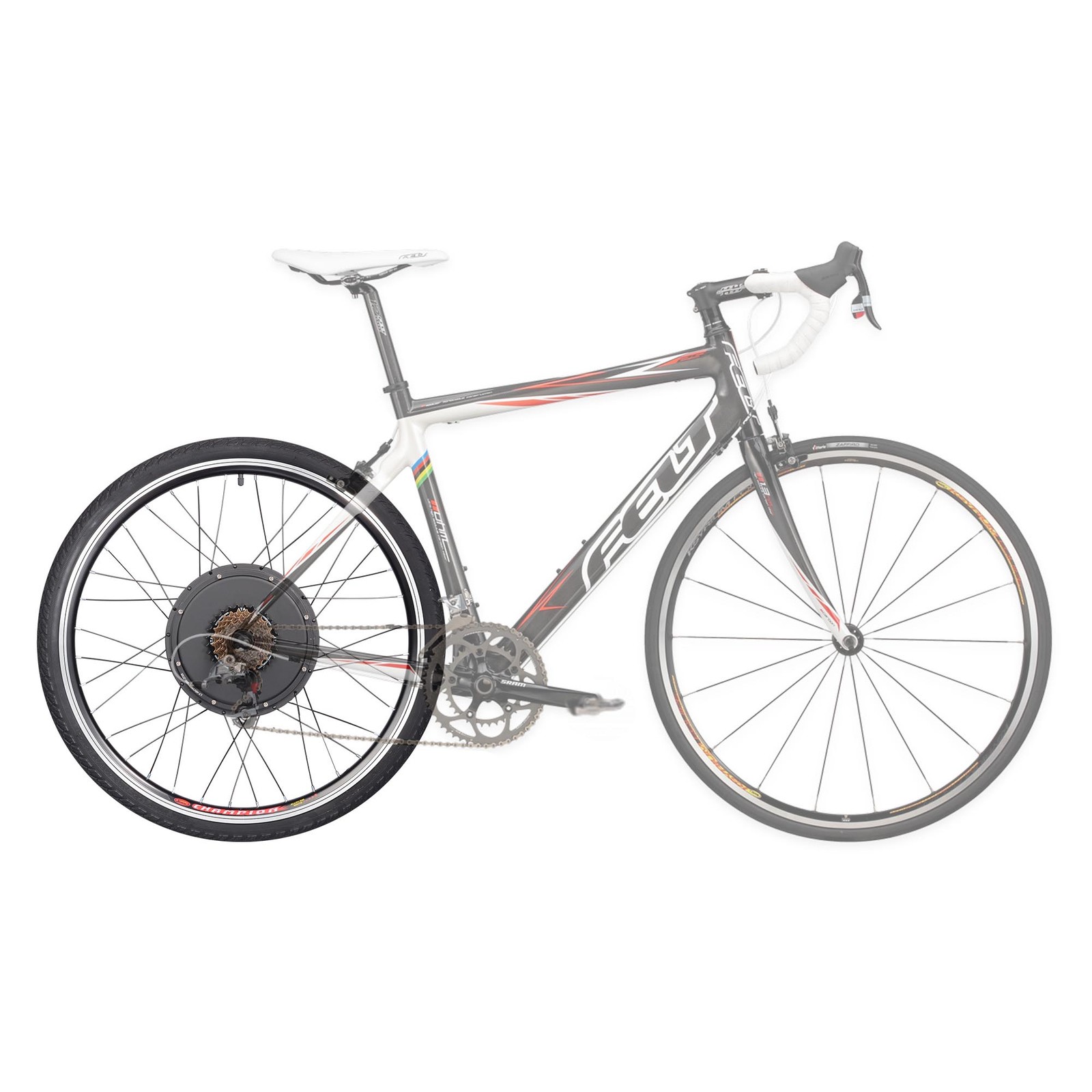 Xcceries Electric Bike Conversion Kit 48V 1500W 26" Rear Wheel Thumb Throttle