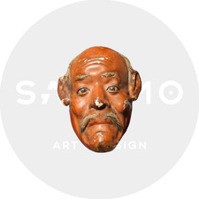 Masque de Théâtre Nô – Démon Japonais – Époque Meiji (1868–1912) JAPON ART