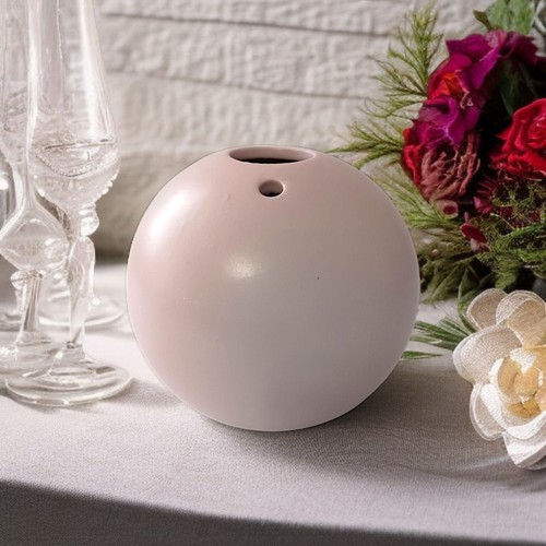 Ikea Bud Vase Ikebana Blush Pink Ceramic Round Ball Gradvis Geometric Modern - Picture 17 of 17