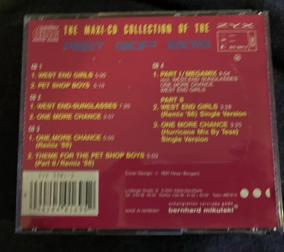 PET SHOP BOYS - Maxi 4 CD Collection - NM ZYX German Import CD - LOOK!!! - Image 2 of 2