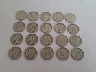 Lot of 20 1940's Mercury Dimes USA 90% Silver (Exact Coins)
