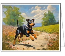 Manchester Terrier Fine Art Notecards - Set of Six