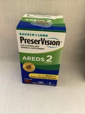 New) Bausch + Lomb PreserVision AREDS 2 Formula 130 softgels EXP3/25 & Up