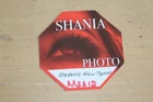 Shania Twain - Unused Backstage Pass -  FREE SHIPPING -