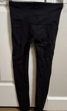 Assets Red Hot Label Black High-Waist Leggings by Spanx Size L