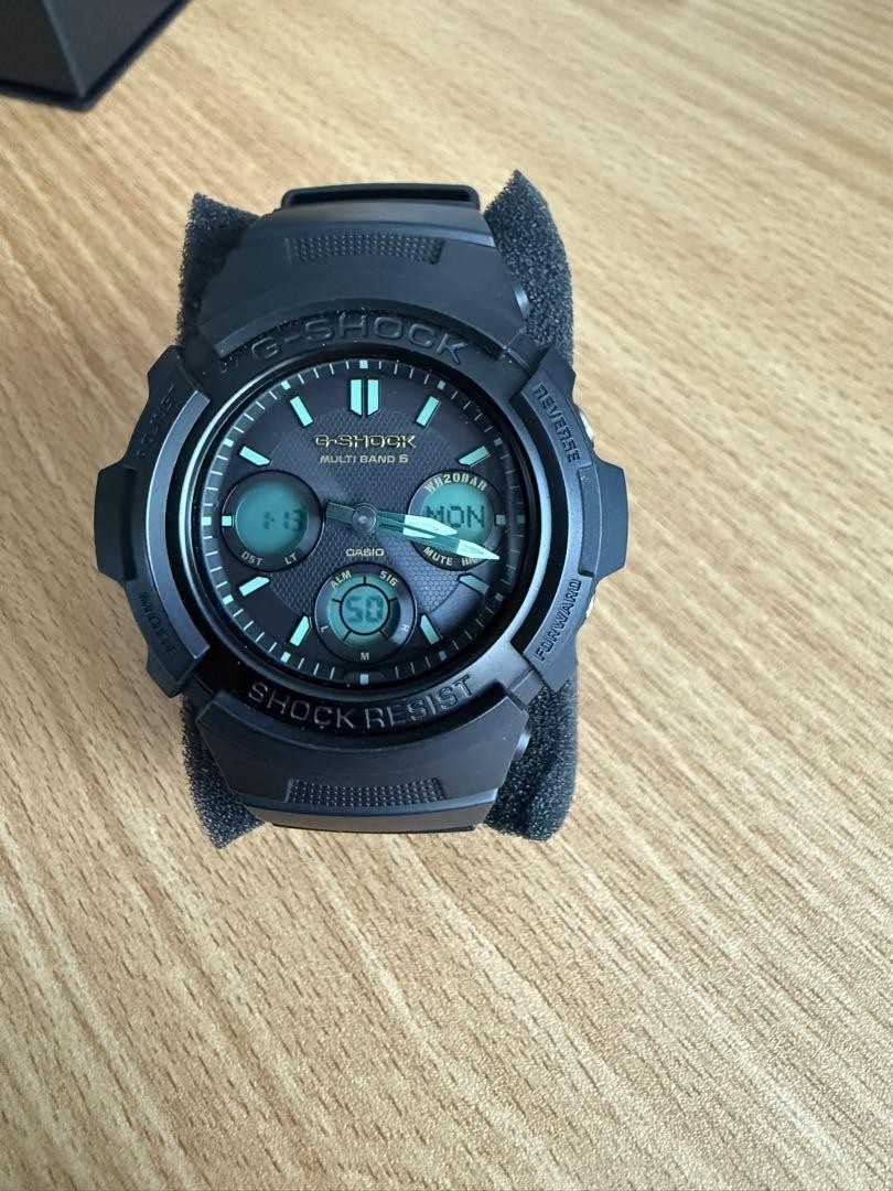 G-SHOCK AWG-M100RC-1AJ(希少) G-Shock AWG-M100RC-1AJF Black Digital Shock Resistant Watch