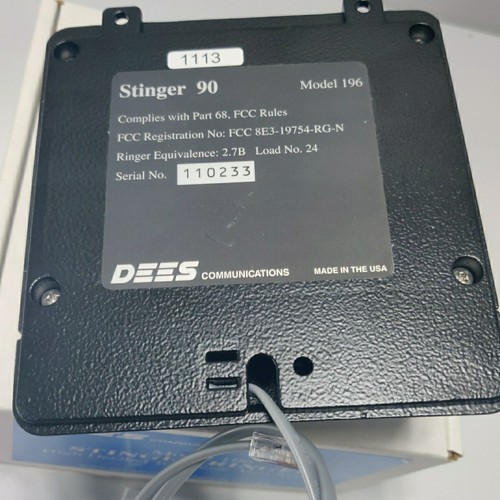 Dees STINGER Phone Telephone Ringer 90 MODEL 196 Loud Industrial Ringer - Picture 6 of 6