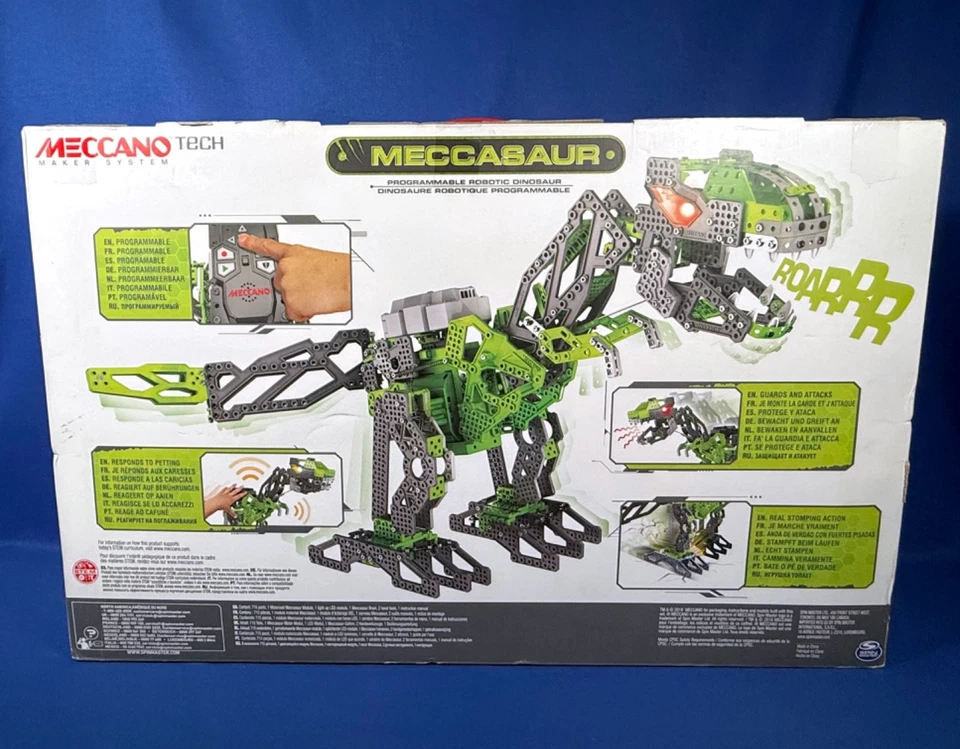 New MECCASAUR Programmable Robotic DINOSAUR Meccano Tech INTERACTIVE - Image 4 of 4