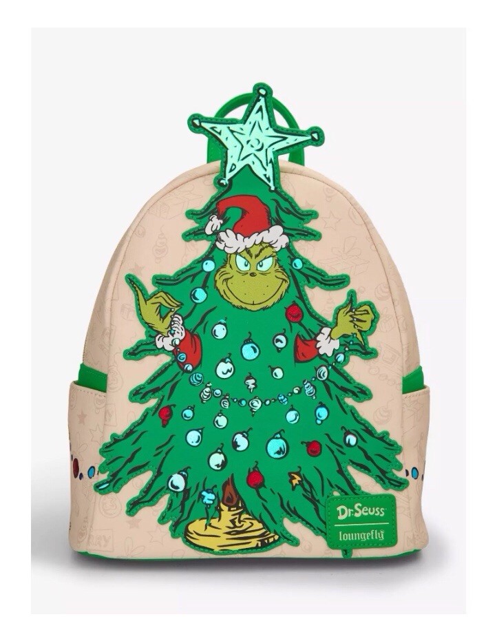 Loungefly Dr. Seuss How The Grinch Stole Christmas! Grinch Tree Mini Backpack