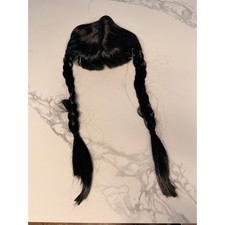 Rubies Wednesday Girls Black Braided Wig Costume Cosplay Halloween New No Tags