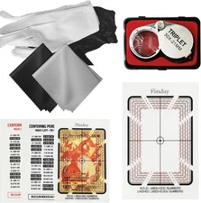 Card Grading Centering Tool for Pokemon, Card Cleaning Kit, Card Grading Tool...
