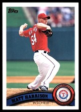 Matt Harrison 2011 Topps #432 Texas Rangers MLB READ FREE SHIPPING AutographDen