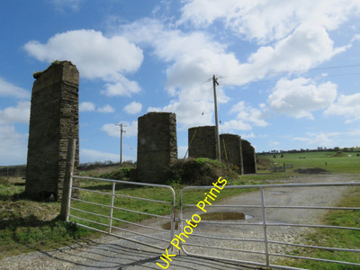 Photo 6x4 Strange pillars Farrangalway I've passed this location man c2016
