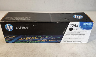 HP 125A CB540A Black Toner Cartridge CP1215 Genuine New Sealed Bag Without Box