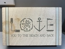 Rustic Marlin Handcrafted Wood Sign Beach Decor Love You To The Beach And Back