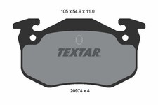 Bremsbelagsatz Hinten Bendix-System für Peugeot 106 II 1A 1C 205 I ab 90->