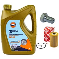 MotoröL Filter Set 5W-40 5 Liter + ÖLablassschraube FüR BMW 3Er 318Is Z3 E36
